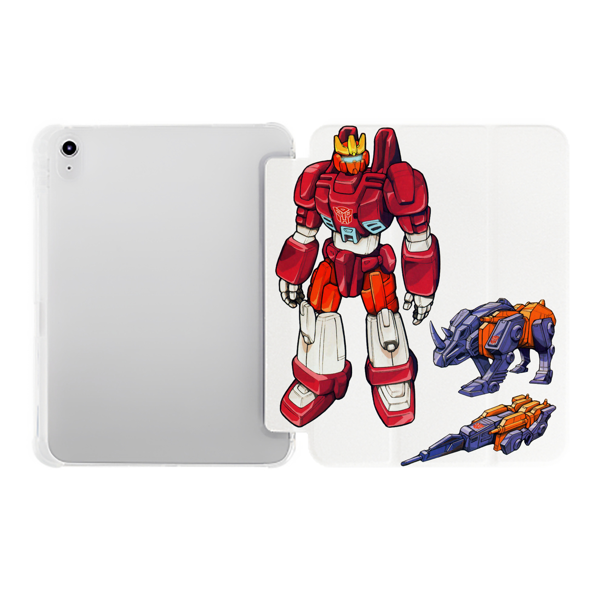 （画像用）  IPad ケース ペン収納付き 三つ折りスタンド PUレザー×シリコン 対応機種9.5/10.5/10.9インチ
